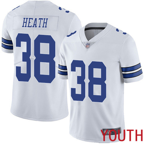 Youth Dallas Cowboys Limited White Jeff Heath Road #38 Vapor Untouchable NFL Jersey->women nfl jersey->Women Jersey